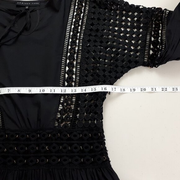 Endless Rose Black Crochet Lace Mini Dress - Picture 11 of 16